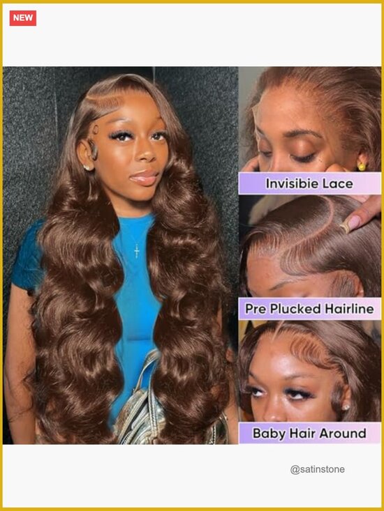30 Inch 200 Density 13x6 HD Body Wave Lace Front Wig Human Hair main image 4